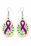 Hope in Bloom - Awareness Ribbon Earrings