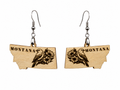 Mountain Bluebird & Bitterroot earrings